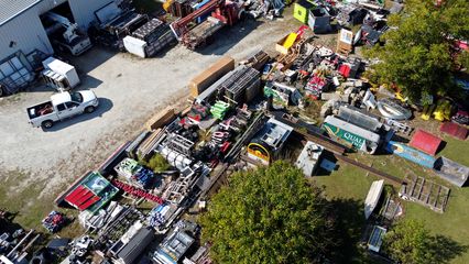 The grounds of Reese Sign Services contained the signs for many well-known brands, including McDonald's, Michaels, Sherwin-Williams, Quality Inn, and a whole host of other national and regional companies.