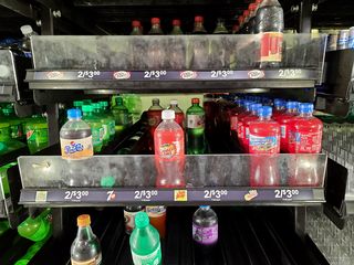 Elyse and I were a bit surprised about the state of some parts of the beverage cooler at this particular Sheetz.  I don't know if this was related to supply chain issues or what have you, but it certainly was low on stock.  We did not observe this at other Sheetz stores, though.