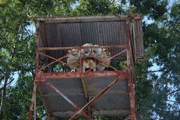 The siren on the Mount Olive Fire Department was a Federal Signal STH-10, housed in a little tower.