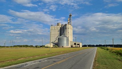 This was my only ground-based photo of the feed mill, taken with my phone primarily to get a lock on the location for later.