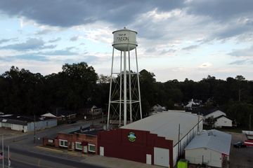 When we got to the Faison fire department, Elyse got the siren with a regular camera, while I visited a nearby water tower with the drone.
