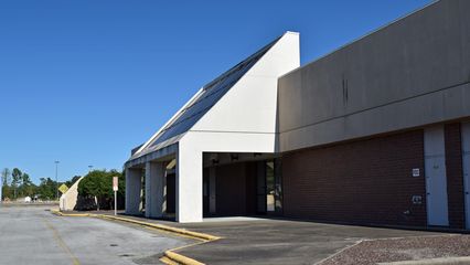 Exterior of the former JCPenney.