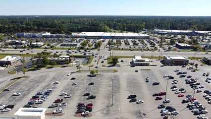 The Walmart in New Bern is located across the street from the mall.