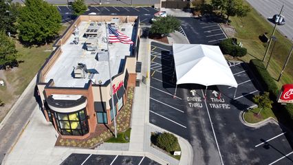 Chick-fil-A, closed because it's Sunday.