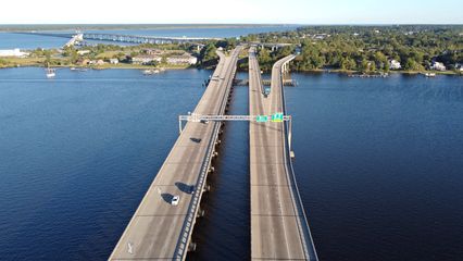 US 17/US 70 bridge over the Trent River.