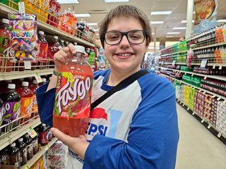 We found Faygo in two-liter bottles at Carlie C's, which is not common up where we live.