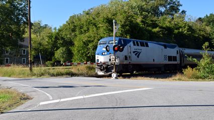 On the way back to I-95, we saw the Amtrak Carolinian, which runs from New York to Charlotte via Washington, DC.