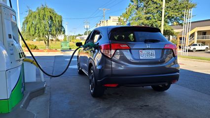 Fueling the HR-V in Roanoke Rapids.