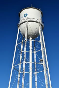 The water tower in Emporia.