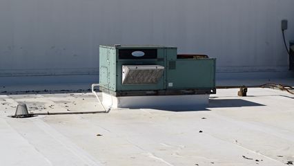 Close-ups of some of the equipment on the roof of the Hause Building.