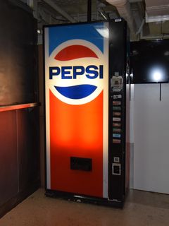 Vintage soda machine.