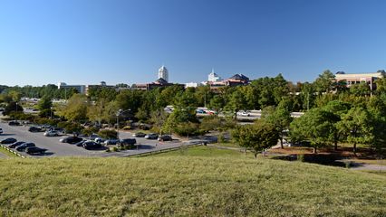 The view from the top of Mount Trashmore.  It's not amazing, but it works well enough, I suppose.