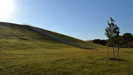 View from the bottom of Mount Trashmore.