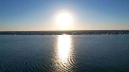 Virginia Beach, looking back from about a mile offshore.