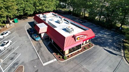 Hardee's restaurant across the street from Lightfoot Marketplace.