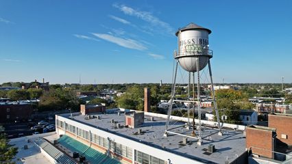 The Biggs water tower.