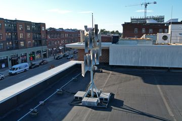 The sirens that we found at VCU.  The siren above is an Alertus High Power Speaker Array, while the siren below is a Federal Signal Eclipse 8.