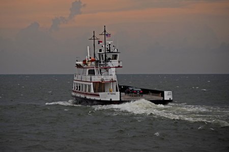 The Hatteras, a River-class ferryboat on the Hatteras-Ocracoke route