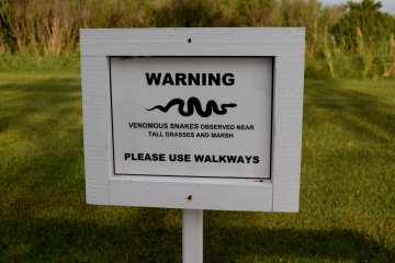 Since my last visit, they changed the sign warning about snakes to one warning about venomous snakes in particular vs. just plain snakes.