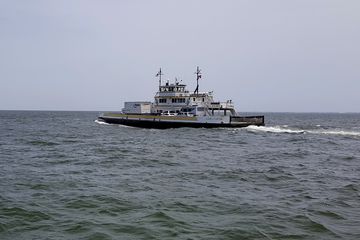 The Floyd J. Lupton, another River-class ferry.  Back in 2014, our ferry, the W. Stanford White, was right behind the Lupton on our way back from Ocracoke.