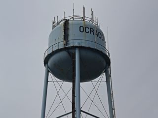 The water tower.