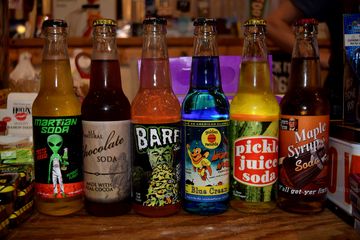 Our take from Rocket Fizz for our second round of novelty sodas.