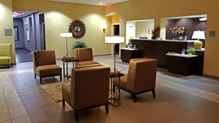 The lobby of the Best Western in Thornburg.  Not bad, though nothing to write home about, either.