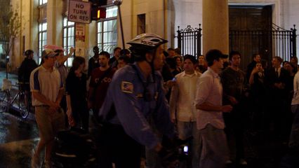 All the while, the march continued, as it turned east on M Street.