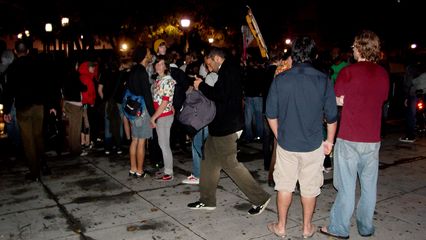 The demonstration ended at Foggy Bottom Metro, where everyone congregated before leaving.