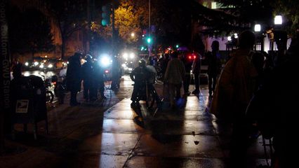 The demonstration ended at Foggy Bottom Metro, where everyone congregated before leaving.