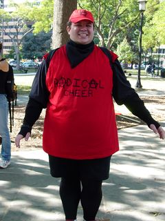 Maddy then got a photo of me in my full radical cheer outfit. As you can see, it's most definitely the same outfit that I used in 2006.