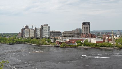 View of Gatineau from across the Ottawa River.