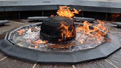 The Centennial Flame, which commemorates the 100th anniversary of the Canadian Confederation.
