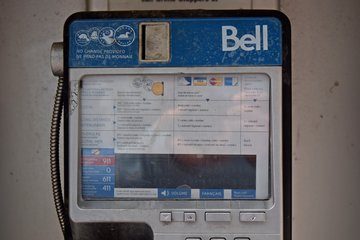 Bell payphone along Bank Street just past the intersection with Sparks.  I was surprised to see a slot for a credit card on this payphone.  I saw more payphones in Ottawa than I had seen in a very long time.  As a point of comparison, there are no payphones remaining in Washington, DC.