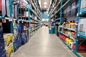 Cleaning supplies aisle.