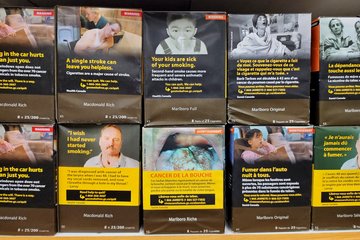 And, of course, the duty-free store was the only place where we saw the big graphic cigarette warnings and plain packaging.  Normally, retail displays of tobacco products are banned (i.e. cigarettes must be kept out of sight), but duty-free stores are exempt from this requirement.
