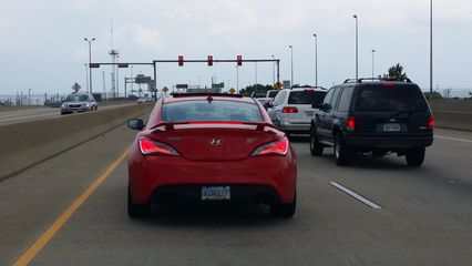 I-664 is at a standstill right before the bridge-tunnel.