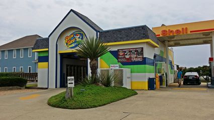 Brew Thru in Kill Devil Hills, formerly a car wash.