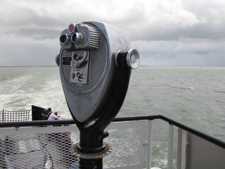 Coin-operated viewer on the upper deck.