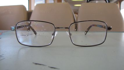 My glasses, messed up for the second time in one day.