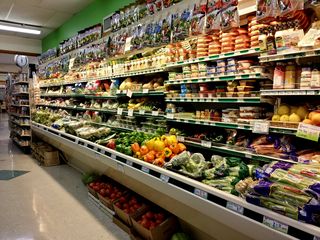 The produce department at Conner's.