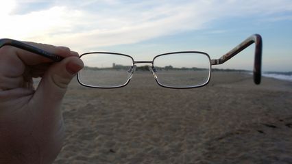 Oh, and I messed up my glasses again, for the third time in one day.
