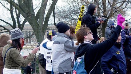 Meanwhile, a lot of people were taking pictures of the standoff to document for posterity.