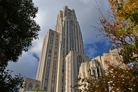 The Cathedral of Learning, viewed from the south