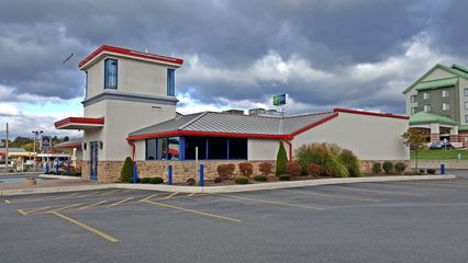 The former Howard Johnson's, having undergone significant architectural changes, had become far less recognizable as a former HoJo's than it once was.