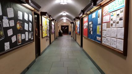 A corridor, identical to the way that it appeared in 2003.