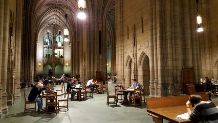 Gothic-style main lobby.