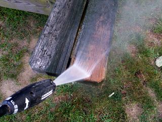 Let the power washing begin!