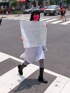 Crossing the street in order to enturbulate on the west side of Connecticut Avenue.