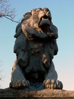 December 8 found me back in Washington once again.  Is it just me, or does this lion, guarding the entrance to the Taft Bridge, which carries Connecticut Avenue over Rock Creek Park, look like it's about to sneeze?